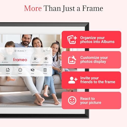 Frameo Digital Picture Frame – 10.1 Inch Smart Wi-Fi Photo Frame with Easy App Connection, Gift for Women, Mom, Grandma, Wife, Girlfriend, Wedding Share Memories Instantly via Free App - Image 7