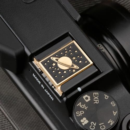 Camera Metal Hot Shoe Cover Protector Cap for Nikon z30/z50/d810/d610 for Fujifilm X-T4 X-T30 X-T200 X-Pro3 X-Pro2 X-E4 X-A7 X-A5 (Brass Universe Cover) - Image 5