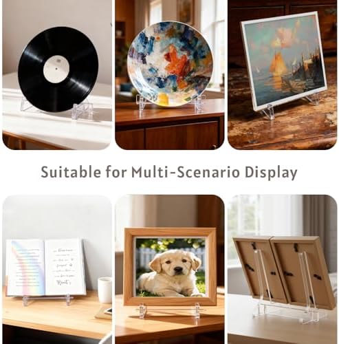 5.9 inch Clear Acrylic Easel,Decorative Plate Stands for Display - Image 4