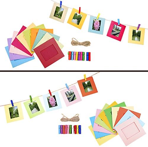 Sunmns Accessories Bundle Kit Compatible with Fujifilm Instax Mini 13 12 11 9 8 90 70 Instant Camera, Include Album, Film Stickers, Photo Frames, Hanging Frame, Strap (Bright Blue) - Image 5