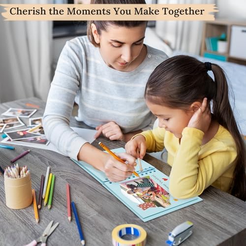 DIY Photo Album Scrapbook 6.3 Inch, Light Blue - Image 2