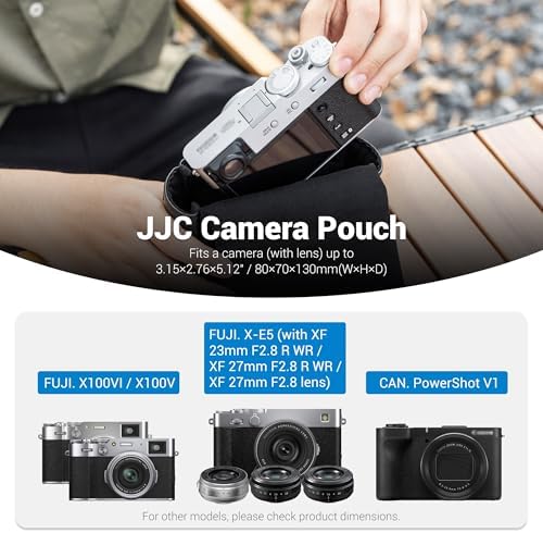KIWIFOTOS PU Leather Camera Case for Fuji X100VI X100F PowerShot V1 - Image 6