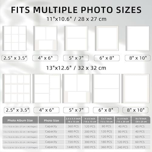 Vienrose Self Adhesive Photo Album with Window 11x10.6 60 Pages Purple - Image 6