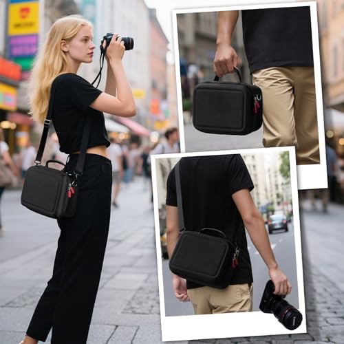 ProCase Hard Shell Digital Camera Case for Canon Rebel T7 -Black - Image 5