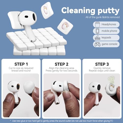 for AirPods Cleaning Kit with Cleaner Pen&Cleaning Putt-White - Image 3