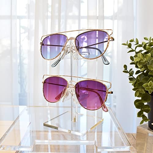 MOOCA 2-Piece Acrylic Eyewear Display Stand, Holds 4 Frames - Image 6
