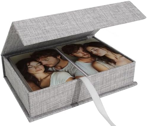 Photo Storage Box 8x10, Memory Box - Grey by Hiwhy