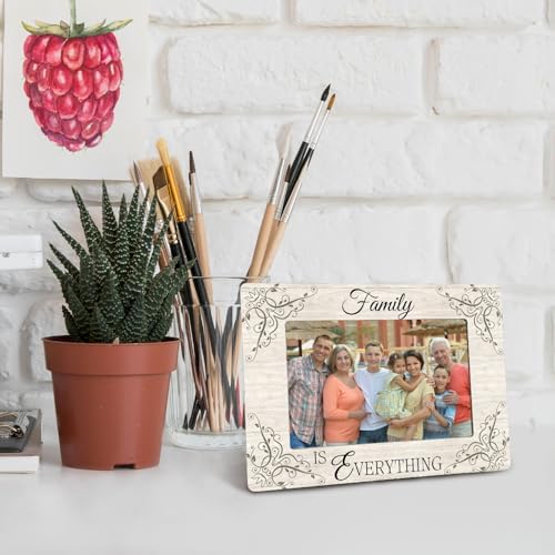 Family Gifts Picture Frame - Family Is Everything Wooden Photo Frame 4x6 - Image 4