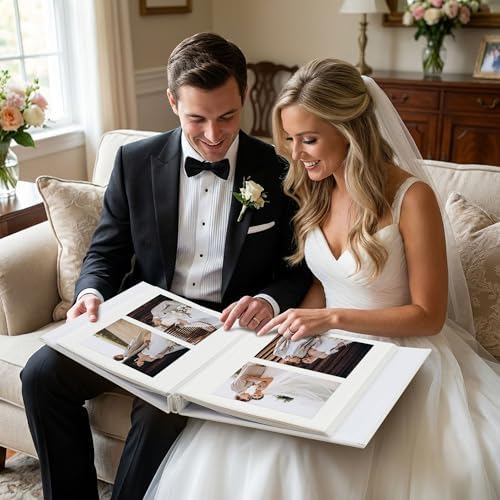 Vienrose Wedding Self Adhesive Photo Album 11x10.7 40 Pages - Image 5