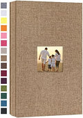 potricher Photo Album 4x6 Pictures, 300 Pockets, Linen Cover, Khaki by potricher