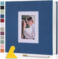 Photo Album Self Adhesive Pages Large 11x10.6 Blue 40 Pages by Semfalbuums