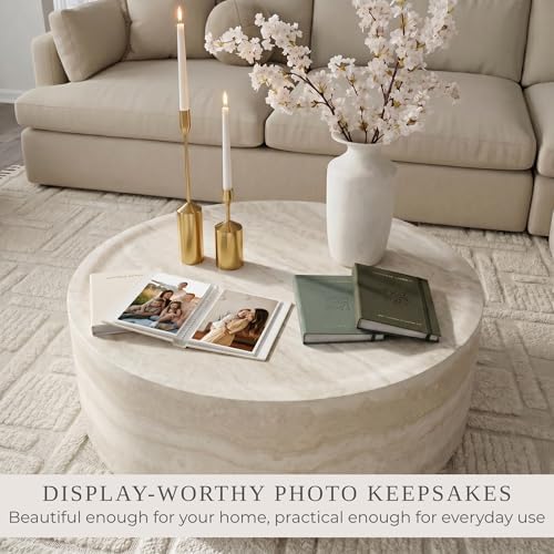 Beautiful Photo Album Set of 3 For 4x6 Pictures - Linen Album Holds 216 - Image 3