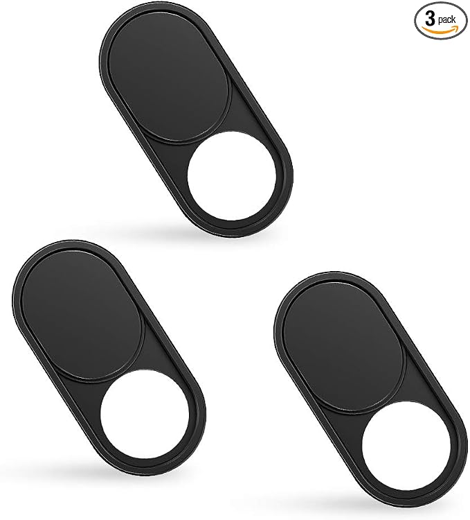 imluckies 3 Pack Webcam Cover Slide, 0.023 inch Ultra-Thin Metal Camera Cover for Laptop Computer, MacBook Pro/Air iMac iPad Tablet iPhone 8/7/6 Plus, Echo Show/Spot Web Camera Privacy Covers by imluckies
