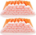 AAwipes Foam Swab Sticks (100 pcs Large Rectangular Foam Tips, 5.25", Orange) Cleanroom Cleaning Swab Sponge Stick for Inkjet Printer, Optical Instruments, Car Detailing by AAWipes