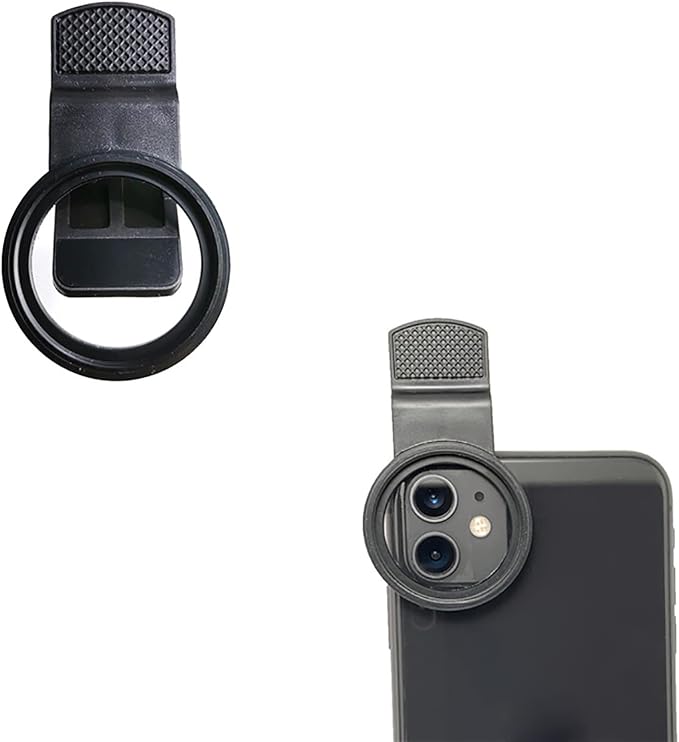 37mm CPL Mobile Cell Smart Phone Camera Professional Lens Circular Universal Polarizer Filter with Clip Reflect Light Removal for 14 13 12 11 Black - Image 7