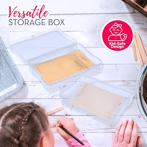 4E's Novelty 16 Pack Clear Transparent Photo Storage Box with 4x6 Photo Cases and Photo Organizing Box Plastic for Scrapbooking Containers, Classroom Organization - Image 5