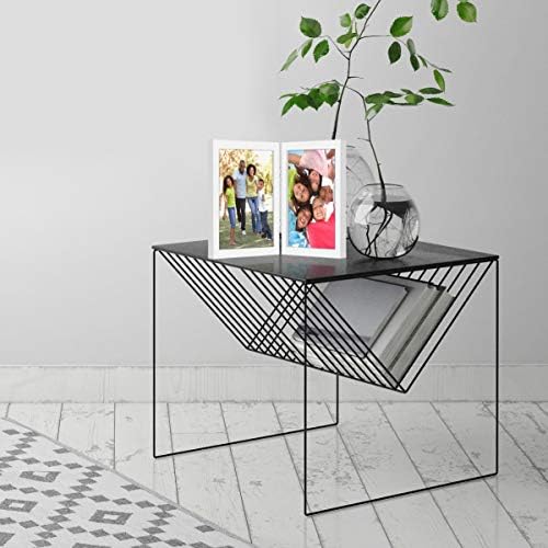 Americanflat Hinged 8x10 Picture Frame with Shatter-Resistant Glass - Double Picture Frames with Engineered Wood - Signature Collection - Photo Frame for Tabletop Display - White - Image 5