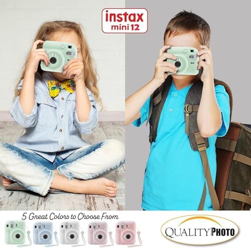 Fujifilm Instax Mini 12 Instant Camera + 60 Photo Prints + Quality Photo Value Bundle, Case, Decoration Stickers, Frames, Photo Album, (Mint Green) - Image 4
