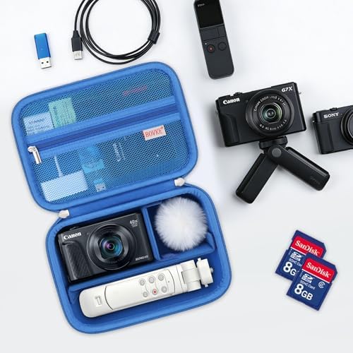 BOVKE Case for Canon G7X Mark III II/PowerShot SX740 SX730 Camera, Blue - Image 7