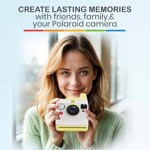 Polaroid Now Generation 3 I-Type Instant Camera (Yellow) Bundle with Color I-Type Film (8 Exposures), Hard Protective Case and Wrist Strap - Image 6