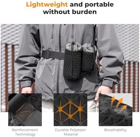 K&F CONCEPT Camera Lens Case, Drawstring Lense Pouch for DSLR SLR, 4 Pack - Image 3