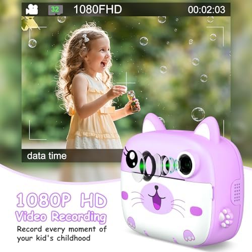 Kids Camera Instant Print, Christmas Birthday Gifts for Girl Boys Kids 3-12 - Image 3