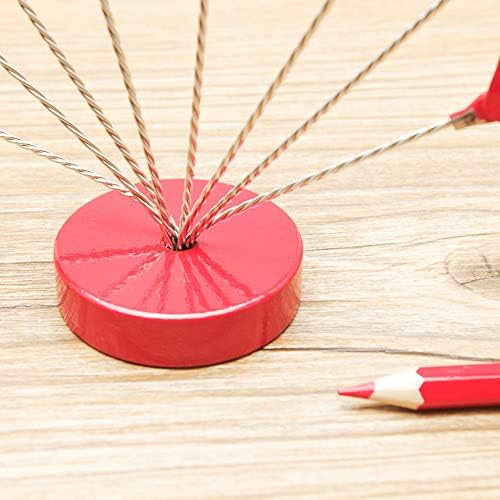 8-Branch Family Tree Picture Frame Holder, Card Photo Clips Holder Desk Stand for Memo Paper Note Photo Christmas Wedding Card Display (Red Heart) - Image 6