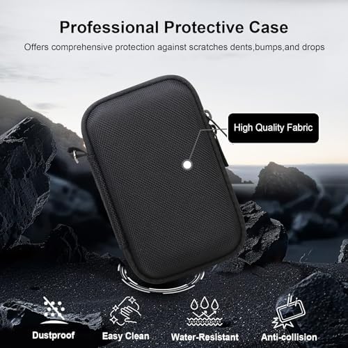 RAIALL Camera Case for Canon PowerShot SX740 HS/ SX730 HS/ SX720 HS/ SX620 HS Digital Camera, 4K Video Camera Hard Carrying Case Protective Travel Bag, Mesh Pocket for Batteries and USB Cable, Black - Image 6