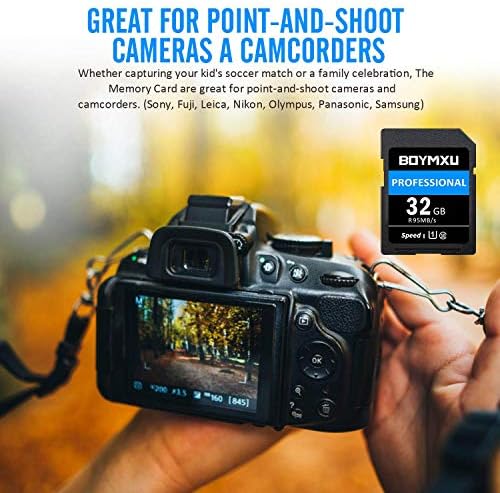 32GB Memory Card, BOYMXU Professional 1000 x Class 10 UHS-I U3 Card Compatible Computer Cameras and Camcorders, 32gb Card Up to 95MB/s, Blue/Black - Image 7