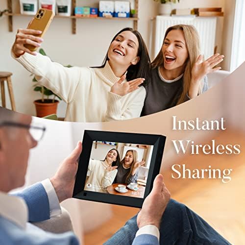 Digital Photo Frame 10.1 Inch WiFi Digital Picture Frame with 1280 * 800 IPS Full HD Touchscreen, Humblestead 32GB WiFi Smart Frame Share Photos and Videos Instantly from Anywhere via AiMOR App - Image 2