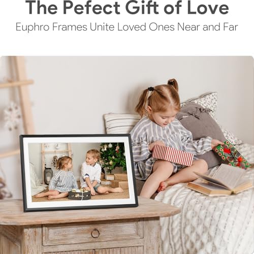 Euphro 15.6'' Digital Picture Frame with 1920x1080 IPS Touch Screen, Smart Digital Photo Frame with 32GB Storage, Easy Setup to Share Photos/Videos via Free App - Image 6