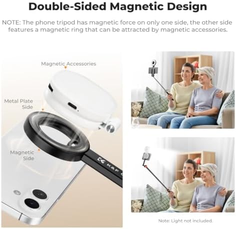 K&F CONCEPT Lightweight 71 inch Magnetic Selfie Stick Tripod - Image 3