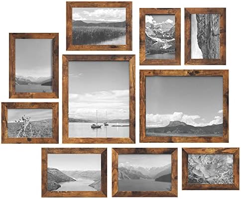 SONGMICS Collage Picture Frames, Set of 10, Glass by Unknown