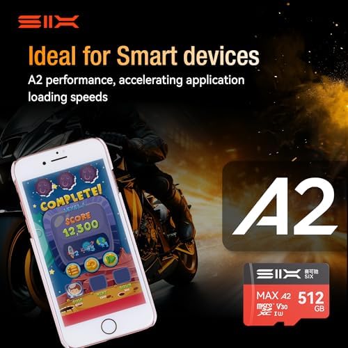 SIX M200 128GB Micro SD Card Read Up to 190MB/s for 4K UHD Continuous Recording - A2, U3, V30 microSDXC Memory Card 128GB with Adapter for Action Cameras, Drones, Gaming Consoles, Dash Cams, Phones - Image 5