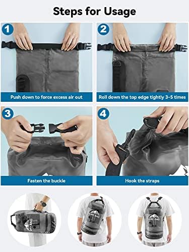 HEETA Dry Bag Waterproof Backpack with Phone Case 5L/10L/20L/30L/40L - Image 5