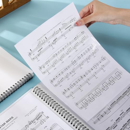 60 Pockets Portfolio Binder with Plastic Sleeves, Presentation Book Display 120 Pages File Folder for Artwork, Sheet Music, Document, Diamond Painting - Image 4