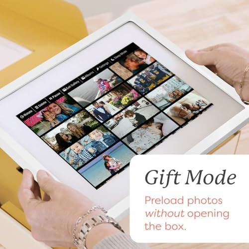 Skylight Digital Picture Frame, Load from Phone Capability, 10" White - Image 2