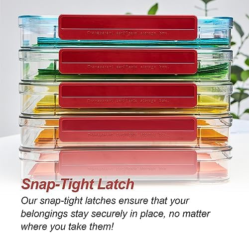 CATOOMUU 3-Pack 9x13 Shallow Flat Clear Plastic Project Case Storage Box - Image 5