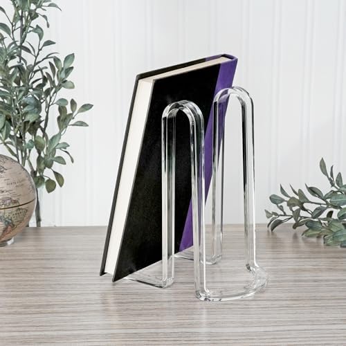 Plymor Clear Acrylic Ribbon-Style Display Easel, 7.5" H x 4" W x 6" D (12 Pack) - Image 3
