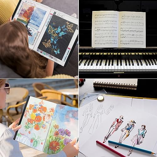 2 Packs A3 Diamond Paintings Storage Books, Large 30x40 Diamond Art Storage Presentation Book with 60 Pags, Diamond Painting Art Portfolio Folder, Clear Pockets Artwork Storage Photo Display Album - Image 7