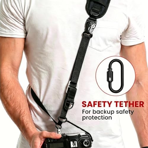 waka Rapid Camera Neck Strap with Quick Release and Safety Tether - Image 5