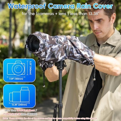 Waterproof Camera Rain Cover for Nikon Canon Sony DSLR/Mirrorless Cameras - Image 2