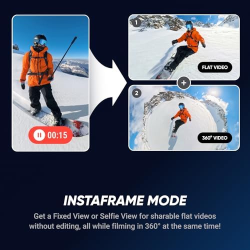 Insta360 X5 Invisible Dive Bundle - Waterproof 8K 360° Action Camera, Invisible Selfie Stick Effect, Leading Low Light, 3-Hour Battery, Clear Audio, Stabilization, AI Editing, Vivid Colors - Image 5
