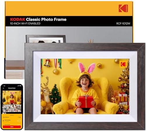 KODAK 10.1 Inch WiFi Digital Picture Frame with 32GB Storage, Electronic Smart Digital Photo Frame 1280x800 IPS Touch Screen, Auto-Rotate, Share Moments Instantly, for Women by Unknown