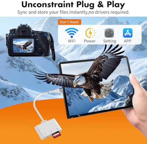 XD Card Reader for iPhone 17 16 15 14, 3-in-1 USB-C & Lightning SD Card Adapter for Olympus xD Picture Card, Micro SD Reader for MacBook, iPad, Android, Old Camera Photo Transfer - Image 6