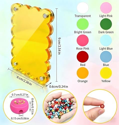 10 Sets Colorful DIY Acrylic Magnetic Picture Frame Craft Kit - Image 3