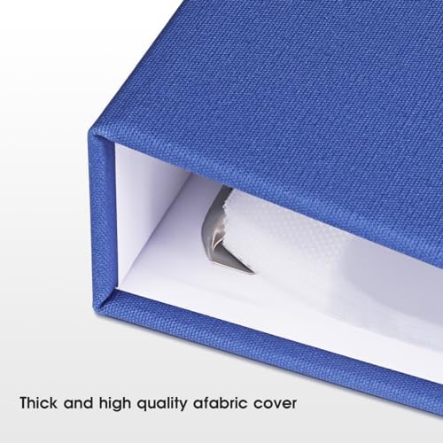 1DOT2 8.5x11 Inch 3 Ring DIY Scrapbook Photo Album, Blue - Image 2