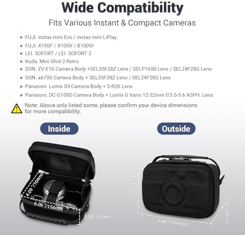 KIWIFOTOS EVA Camera Case for Fuji X100VI Lumix L10 ZV-E10II - Image 5
