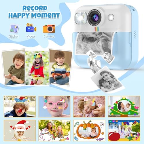 Kid Camera for Boys, Portable Toddler 1080P Instant Print Camera for Kids - Image 5