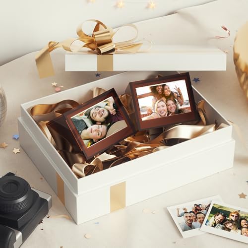 WINKINE Instax Wide Frame - Photo Storage Box for Instax Wide 400/300/210/200 Films, 4.25'' x 3.39'' Film Frame, Vintage Box with Sliding Lid, Amber, 1 Pack - Image 7